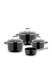 Topf-Set WMF "Fusiontec Essential Pro", schwarz, T&ouml;pfe, Topf-Set, kratzfeste Oberfl&auml;che, w&auml;rmereduzierende Hohlgriffe, Made in Germany