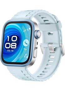 Smartwatch Huawei "WATCH FIT 4 Pro", silber (blau, silber), Smartwatches, 1,82 &Prime;, Smartwatch, Outdoor-Sport, Saphirglas und Titan, bis zu 10 Tage Akkulaufzeit