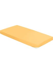 Spannbettlaken Bierbaum "Jersey", braun (honig), 1 Stk., Jersey, 140-160x200-220 30cm, Jersey, Obermaterial: 95% Baumwolle, 5% Elasthan, Bettlaken, Spannbettlaken, 95 % Baumwolle und 5 % Elasthan f&uuml;r optimale Weichheit und Dehnbarkeit