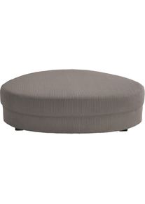 Polsterhocker Home Affaire "Lazio modern und bequem, tolle Detailverarbeitung", grau (grau, braun), B:150cm H:38cm T:96cm, 93% Polyester, 7% Polyamid, Hocker, Polsterhocker