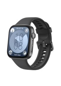 Smartwatch Huawei "WATCH FIT 3, 4,62 cm (1,82 Zoll) AMOLED-Display", schwarz (schwarz, schwarz), Smartwatches, 1,82 &Prime;, Smartwatch, Herzfrequenz-Monitoring, SpO2, Atem&uuml;bungen