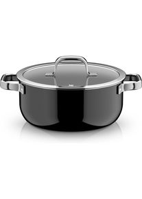 Bratentopf WMF "Fusiontec Mineral Pro", schwarz, B:27cm H:16,5cm L:32cm &Oslash;:24cm, T&ouml;pfe, Bratentopf, kratzfeste Oberfl&auml;che, w&auml;rmereduzierende Hohlgriffe, Made in Germany