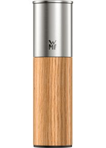 Gew&uuml;rzm&uuml;hle WMF "Nature Pro Edelstahl", braun (edelstahl, hellbraun), B:6,3cm H:21,5cm T:6,3cm &Oslash;:6,3cm, K&uuml;chenm&uuml;hlen, Gew&uuml;rzm&uuml;hle, Keramikmahlwerk, einstellbarer Mahlgrad, Aromaschutzdeckel, Holz