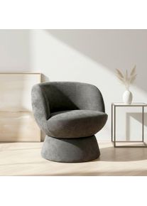 Drehsessel OTTO HOME "ZAZZA Lese-Sessel, TV-Sessel, Loungesessel", anthrazit, B:69cm H:71cm T:70,5cm, pine wood frame, foam, fabric, Sessel, Drehsessel, 360 drehbar, feiner Struktur-Bezug