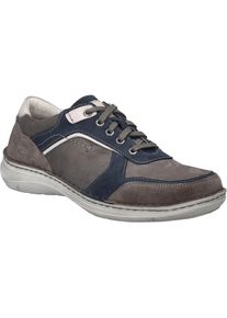 Schn&uuml;rschuh Josef Seibel "New Anvers 10, asphalt-multi", Herren, Gr. 39, grau (asphalt, multi), Obermaterial: 100% Rindsleder Leather cow., Schuhe Schn&uuml;rschuh