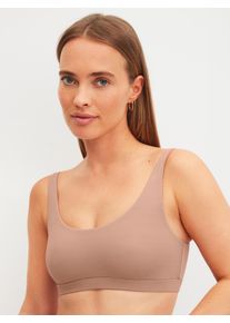 Bustier Calida "Natural Skin", Damen, Gr. XS (36/38), N-Gr, timeless taupe, Interlock, Obermaterial: 83% Modal (TENCEL&trade;), 17% Elasthan, Basic, BHs Bustier, temperaturausgleichend, schnelltrocknend, Interlock, ohne B&uuml;gel