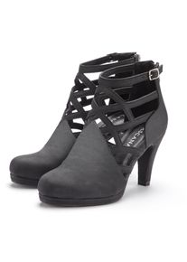 Stiefelette Lascana "Stiefel, Boots", Damen, Gr. 36, schwarz, Obermaterial: 100% Lederimitat. Decksohle: 100% Lederimitat. Futter: 100% Lederimitat. Laufsohle: 100% Synthetik, unifarben, Schuhe Stiefelette, mit Cut-Outs VEGAN, Topseller