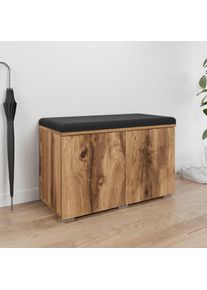 Sitzbank OTTO HOME "Paris", braun (votan eichefarben, votan eichefarben), B:70cm H:45cm T:32cm, FSC-zertifizierter Holzwerkstoff, Sitzb&auml;nke, Sitzbank, moderne Truhenbank B/T/H 70x35x45, Flurbank mit Sitz aus Kunstleder