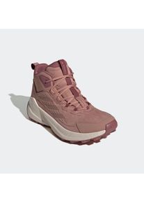 Wanderschuh adidas terrex "TRAILMAKER 2.0 LEATHER", Damen, Gr. 42, warm clay, warm clay, quiet crimson, Leder, Textil, Schuhe Wanderschuh, aus Leder