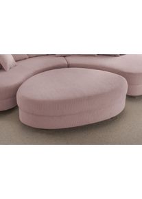 Polsterhocker Home Affaire "Lazio modern und bequem, tolle Detailverarbeitung", rosa, B:150cm H:38cm T:96cm, 93% Polyester, 7% Polyamid, Hocker, Polsterhocker