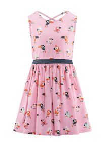 Sommerkleid happy girls "M&auml;dchenkleid", M&auml;dchen, Gr. 134, EURO-Gr&ouml;&szlig;en, bubble gum, Stoff, 100% Baumwolle, normal, Kleider Sommerkleid