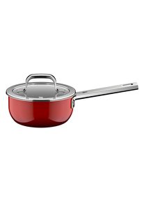 Kasserolle WMF "Fusiontec Mineral Pro", rot, B:21cm H:13cm L:34cm &Oslash;:16cm, T&ouml;pfe, Kasserolle, kratzfeste Oberfl&auml;che, w&auml;rmereduzierende Hohlgriffe, Made in Germany