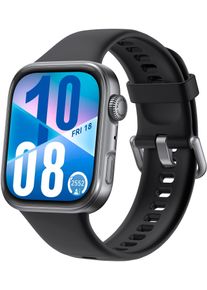 Smartwatch Huawei "WATCH FIT 4, Fitness-Tracker", schwarz (schwarz, schwarz), Smartwatches, Kinder, 1,82 &Prime;, Smartwatch, Schlankes Design, Erweiterte Sportmodi, bis zu 10 Tage Akkulaufzeit