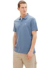 Poloshirt Tom Tailor, Herren, Gr. L, grau (gravel grau), Single Jersey, Obermaterial: 100% Baumwolle, regular fit, Shirts Poloshirt, mit Knopfleiste und Logo