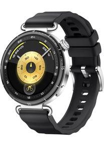 Smartwatch Huawei "WATCH GT6 41 mm", schwarz, silber schwarz, Smartwatches, 1,32 &Prime;, Smartwatch, Bis zu 14 Tagen Akkulaufzeit, Fahrrad-Features, Umfassend kompatibel