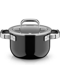 Kochtopf WMF "Fusiontec Mineral Pro", schwarz, B:28cm H:21cm L:25cm &Oslash;:16cm, T&ouml;pfe, Kochtopf, kratzfeste Oberfl&auml;che, w&auml;rmereduzierende Hohlgriffe, Made in Germany
