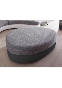 Polsterhocker Home Affaire "Lazio modern und bequem, tolle Detailverarbeitung", grau (wei&szlig;, grau), B:150cm H:38cm T:96cm, 100% Polyester, Hocker, Polsterhocker