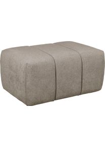 Polsterhocker Home Affaire "LYOTH Sitzhocker mit Steppung, Ma&szlig;e B/T/H: 76/76/41 cm", beige (taupe), B:75cm H:41cm T:76cm, 100% Polyester, Hocker, Polsterhocker, passend zur Serie, hoher Sitzkomfort und modernes Design