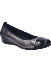 Ballerina Josef Seibel "Florina 01, schwarz-kombi", Damen, Gr. 38, schwarz (schwarz, kombi), Obermaterial: 100% Rindsleder Leather cow., Schuhe Ballerina