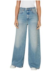 Schlagjeans Pepe Jeans "WIDE LEG JEANS UHW", Damen, Gr. 29, L&auml;nge 34, blau (used dirty blau), Denim/Jeans, Obermaterial: 100% Baumwolle, weit lang, Jeans Schlagjeans