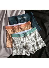 Men's European And American Size Printed Fashionable Underwear Comfortable Plus Size Boxer Shorts Casual Sports Shorts