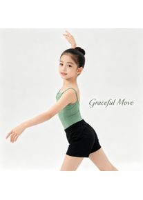 Summer Theeper Ballet Leotard Adjustable Strap 2Pcs Set Shorts Dancewear V-Neck Training Gymnastics Breathable Practice Costume