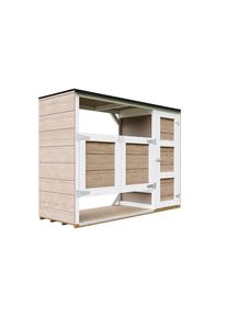 M&Uuml;LLTONNENBOX 2er 240L, M981A-TERRA BROWN, aus wetterfestem LP Smartside Holz
