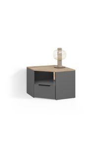 LOWBOARD Piave Anthrazit/Sonoma 68 x 50 cm