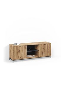 LOWBOARD Aterno Viking Oak 150 x 60 cm mit 2 T&uuml;ren