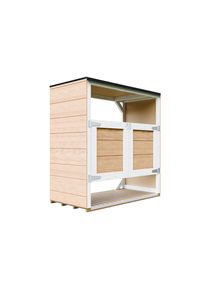 M&Uuml;LLTONNENBOX 2er 240L, M980A-HARVEST HONEY, aus wetterfestem LP Smartside Holz