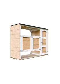 M&Uuml;LLTONNENBOX 2er 240L, M981A-HARVEST HONEY, aus wetterfestem LP Smartside Holz