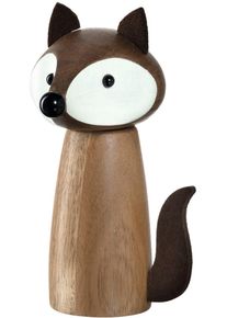 Gew&uuml;rzm&uuml;hle Leonardo "Fuchs", braun (braun, natur), B:10cm H:18cm T:11cm, K&uuml;chenm&uuml;hlen, Gew&uuml;rzm&uuml;hle, Keramikmahlwerk, 19 cm