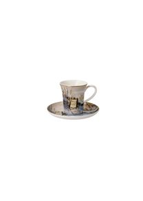 Espressotasse Goebel "Claude Monet - Die Elster", bunt, B:12cm H:7cm, Fine China-Porzellan, Trinkgef&auml;&szlig;e, Espressotasse, F&uuml;llmenge 0,1l