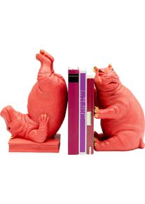 Buchst&uuml;tze KARE DESIGN "Hippo Pink", pink, B:18,5cm H:25,7cm T:13,5cm, Polyresin, Buchst&uuml;tzen, Buchst&uuml;tze, aus Polyresin