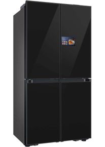 Samsung French Door "RM90F67CECEF", Energieeffizienz: E, silber (schwarz), B:91,2cm H:185,3cm T:73,1cm, K&uuml;hlschr&auml;nke, French Door