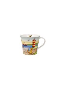 Tasse Goebel "Scandic Home - North Sea Love", bunt, B:10,5cm H:9,5cm, Fine China-Porzellan, Trinkgef&auml;&szlig;e, Tasse, F&uuml;llmenge 0,35l