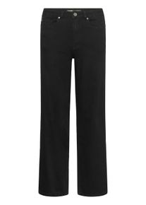 Regular-fit-Jeans Kaffe "Jeans KAandrea", Damen, Gr. 40, N-Gr, schwarz (schwarz deep), Obermaterial: 70% Baumwolle CO. 28% Polyester PES. 2% Elasthan EL., Jeans Regular-fit-Jeans