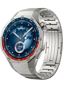 Smartwatch Huawei "Watch GT5 PRO 46MM (Vili-B29M)", grau (silber, titan), Smartwatches, 1,43, Smartwatch