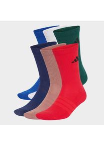 Funktionssocken adidas Performance "C ESS CRW 6PP", Damen, Gr. XXL (49/51), royal blau, dunkelblau, warm clay, pure ruby, Obermaterial: 56% Baumwolle, 40% Polyester, 3% Elasthan, 1% Polyamid, Socken Funktionssocken