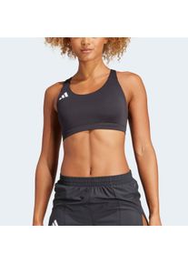 Sport-BH adidas Performance "ADIZERO ESSENTIALS RUN MEDIUM-SUPPORT", Damen, Gr. 2X, Cup A/B, schwarz, Obermaterial: 89% Polyester, 11% Elasthan, BHs Sport-BH, f&uuml;r mittleren Halt, f&uuml;r Tempotraining und Schnelligkeits&uuml;bungen