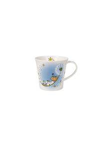 Tasse Goebel "Der Kleine Yogi - Kleine Traumpause", bunt, B:10,5cm H:9,5cm, Fine China-Porzellan, Trinkgef&auml;&szlig;e, Tasse, F&uuml;llmenge 0,35l