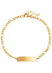 Adelia&acute;s Panzerarmband ADELIA&acute;S "Unisex Armband &iquest; Panzerarmband aus Edelstahl 18 cm" Gr. 18, gold, Armb&auml;nder, Damen, Edelstahl, Panzerarmband