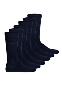Kurzsocken Gant "Socken 6er Pack", Herren, Gr. 43-45, blau, Obermaterial: 73% Baumwolle CO. 24% Polyamid PA. 2% Elasthan EL. 1% Polyester PES., Socken Kurzsocken