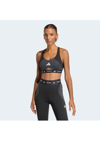 Sport-BH adidas Performance "TF CB MS BRA", Damen, Gr. XL, N-Gr, grau (schwarz, carbon), Obermaterial: 73% Polyester, 27% Elasthan, BHs Sport-BH, ohne B&uuml;gel, mit Climacool Technologie, aus Polyester