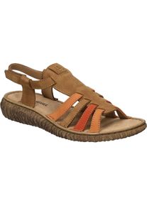 Sandale Josef Seibel "Ronja 07, castagne-multi", Damen, Gr. 40, braun (castagne, multi), Obermaterial: 100% Rindsleder Leather cow., Schuhe Sandale