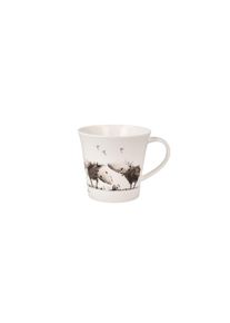 Tasse Goebel "Peter Schnellhardt - Schnecke, wer bist du?", bunt, B:10,5cm H:9,5cm, Fine China-Porzellan, Trinkgef&auml;&szlig;e, Tasse, F&uuml;llmenge 0,35l