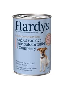 Hardys Ed. Cornelia Poletto Leichtes Ragout von der Pute mit K&uuml;rbis & Maronen Hunde-Nassfutter getreidefrei 6x400g