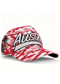 Austrian National Flag Printed Baseball Cap Unisex Breathable Adjustable Snapback Outdoor Sports Casual Travel Sun Hat