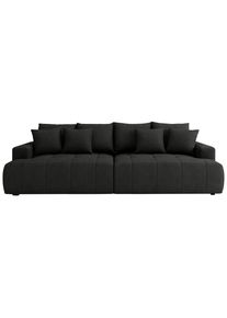 Livetastic , Schwarz , Textil , F&uuml;llung: Schaumstoff,Schaumstoff , 270x85x136 cm , Made in EU , R&uuml;cken echt, Armteil links, Armteil rechts , Wohnzimmer, Sofas & Couches, Sofas, Big Sofas