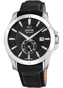 Quarzuhr Jaguar "Acamar", schwarz, Armbanduhren, Herren, Quarzuhr, Armbanduhr, Herrenuhr, Saphirglas, Swiss Made, Lederarmband
